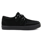Pointed Creeper Sneaker Black Suede Platform Shoes-TruClothing