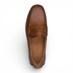 Men's Brown Leather Moccasin Loafers