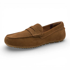 Men's Brown Suede Moccasin Loafers