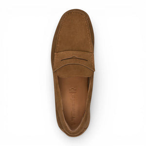 Men's Brown Suede Moccasin Loafers