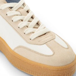 Men's Off White Leather Red Stripe Sneakers