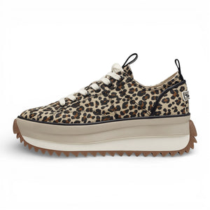 Women's Platform Brown Beige Sneakers