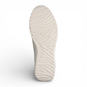 Women's White Gold Platform Zip Lace-Up Sneakers