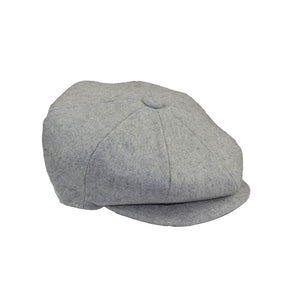 Boys Wool Blend Newsboy Hat Flat Cap-TruClothing