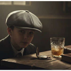 Boys Wool Blend Newsboy Hat Flat Cap-TruClothing