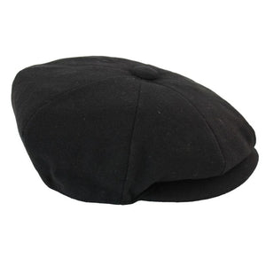 Boys Wool Blend Newsboy Hat Flat Cap-TruClothing