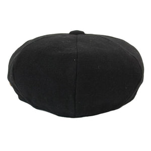 Boys Wool Blend Newsboy Hat Flat Cap-TruClothing