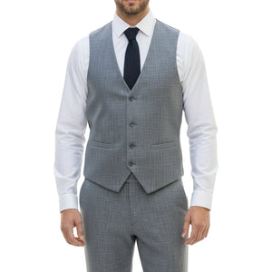IM33 - Men's 3 Piece Blue Tailored Fit Suit-TruClothing