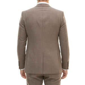IM33 - Men's 3 Piece Brown Tailored Fit Suit-TruClothing