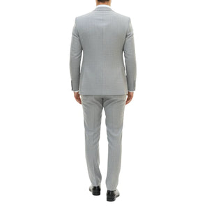 IM33 - Men's 3 Piece Grey Tailored Fit Suit-TruClothing