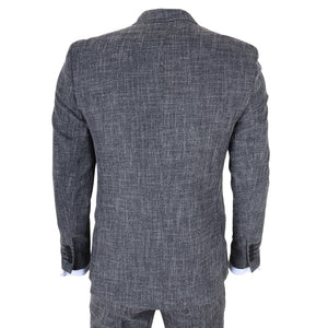 IM33 - Men's Black 3 Piece Tailored Fit Suit-TruClothing