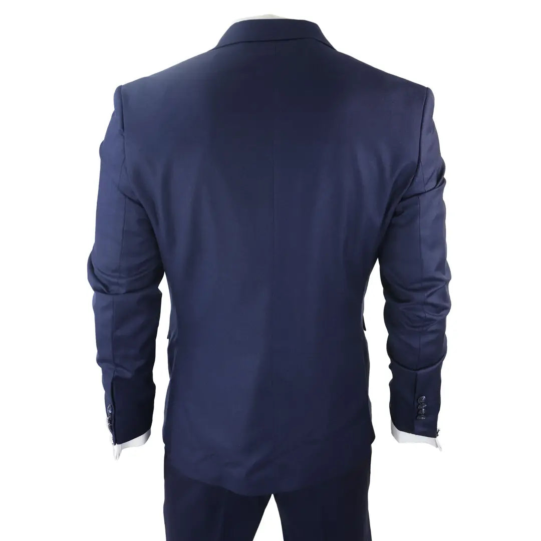 James - traje azul marino de 3 piezas para hombres