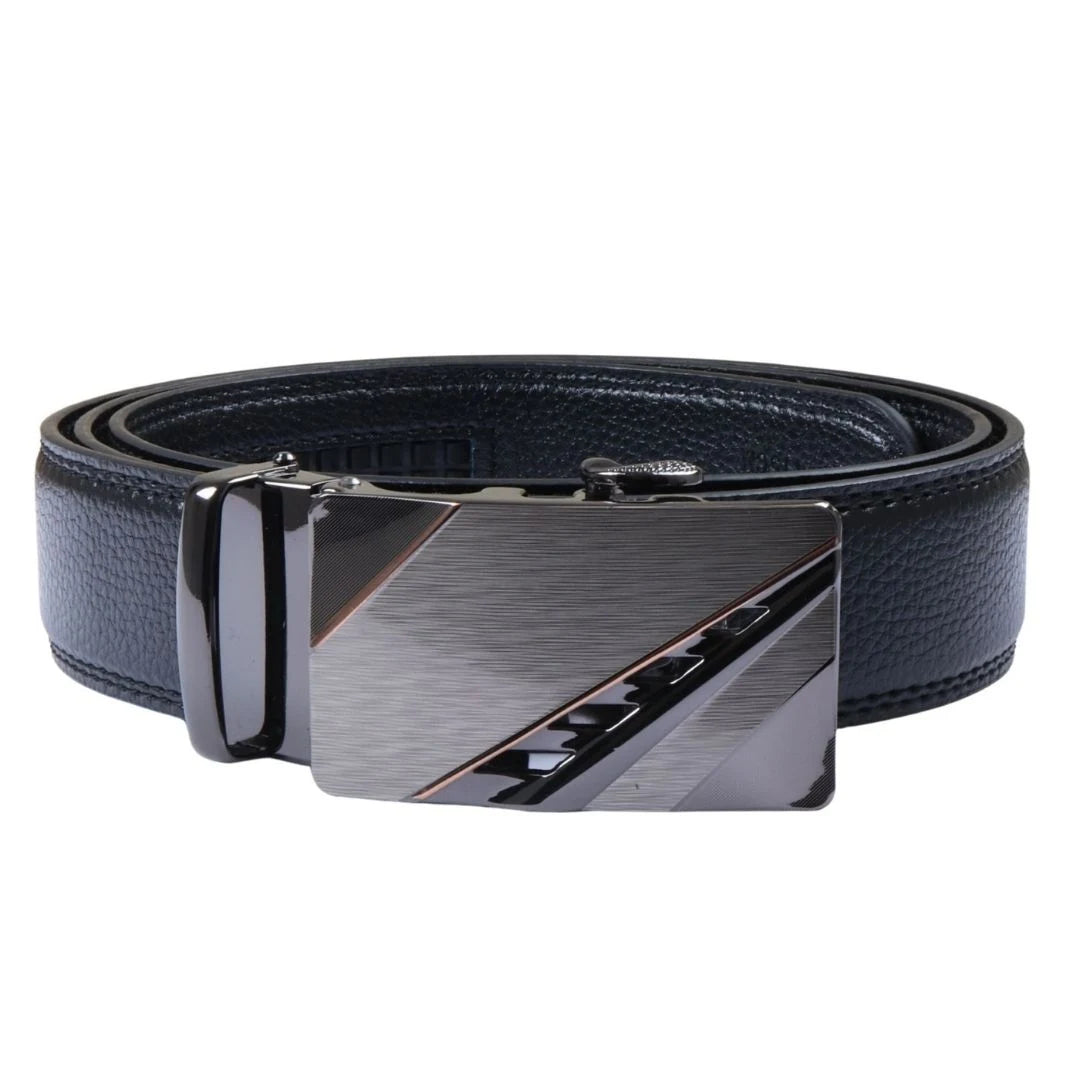 Men’s Leather Automatic Click Buckle Adjustable Ratchet Belt-TruClothing