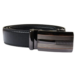 Men’s Leather Automatic Click Buckle Adjustable Ratchet Belt-TruClothing