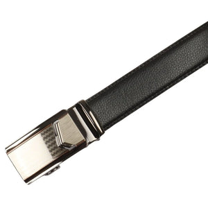 Men’s Leather Automatic Click Buckle Adjustable Ratchet Belt-TruClothing