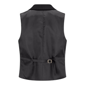 TPW-13 - Women's 3 Piece Plain Black Suit-TruClothing