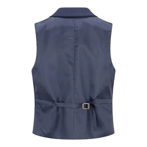 TPW-14 - Women's 3 Piece Plain Navy Blue Suit-TruClothing