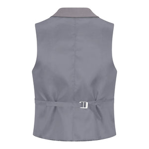 TPW-15 - Women's 3 Piece Plain Grey Suit-TruClothing