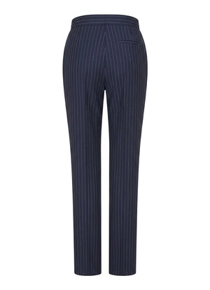 TPW-37 - Women's 3 Piece Navy Blue Pinstripe Suit
