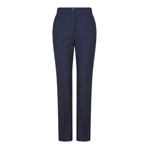 TPW-37 - Women's 3 Piece Navy Blue Pinstripe Suit