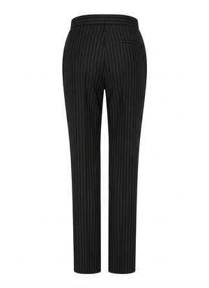 TPW-38 - Women's 3 Piece Black Pinstripe Suit