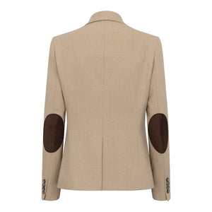 TPW-54 - Women's Cream 3 Piece Prince of Wales Check Suit-TruClothing