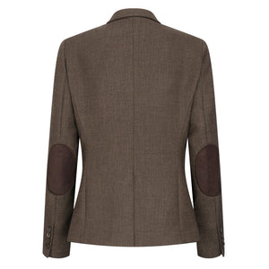 TPW-AK-06 - Women's Brown 3 Piece Herringbone Tweed Suit-TruClothing
