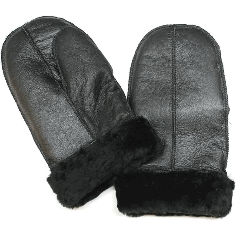 Unisex Genuine Sheepskin Shearling Wool Lined Thermal Gloves-TruClothing