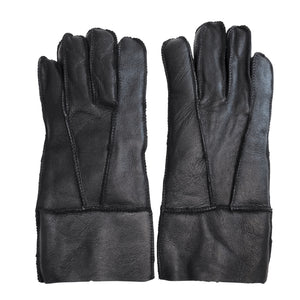 Unisex Napa Leather Wool Shearling Lined Gloves-TruClothing