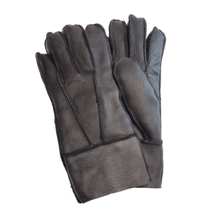 Unisex Napa Leather Wool Shearling Lined Gloves-TruClothing