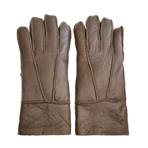 Unisex Napa Leather Wool Shearling Lined Gloves-TruClothing