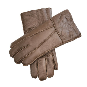 Unisex Napa Leather Wool Shearling Lined Gloves-TruClothing