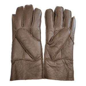 Unisex Napa Leather Wool Shearling Lined Gloves-TruClothing