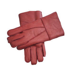 Unisex Napa Leather Wool Shearling Lined Gloves-TruClothing