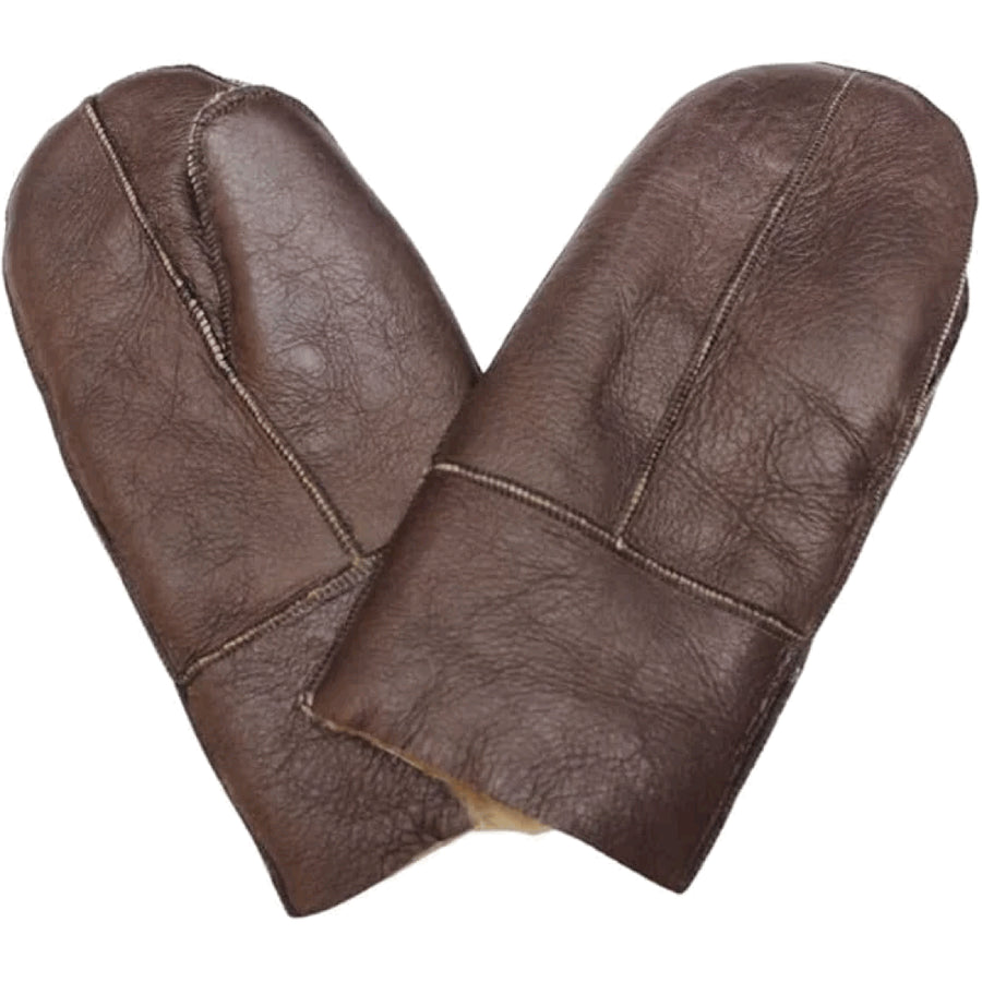 Unisex Sheepskin Shearling Leather Thermal Gloves-TruClothing