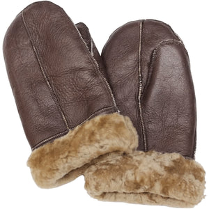 Unisex aus echtem Lammfell Winterhandschuhe aus Echtleder Futter aus Wolle - Creme - Infinity Leather - 2