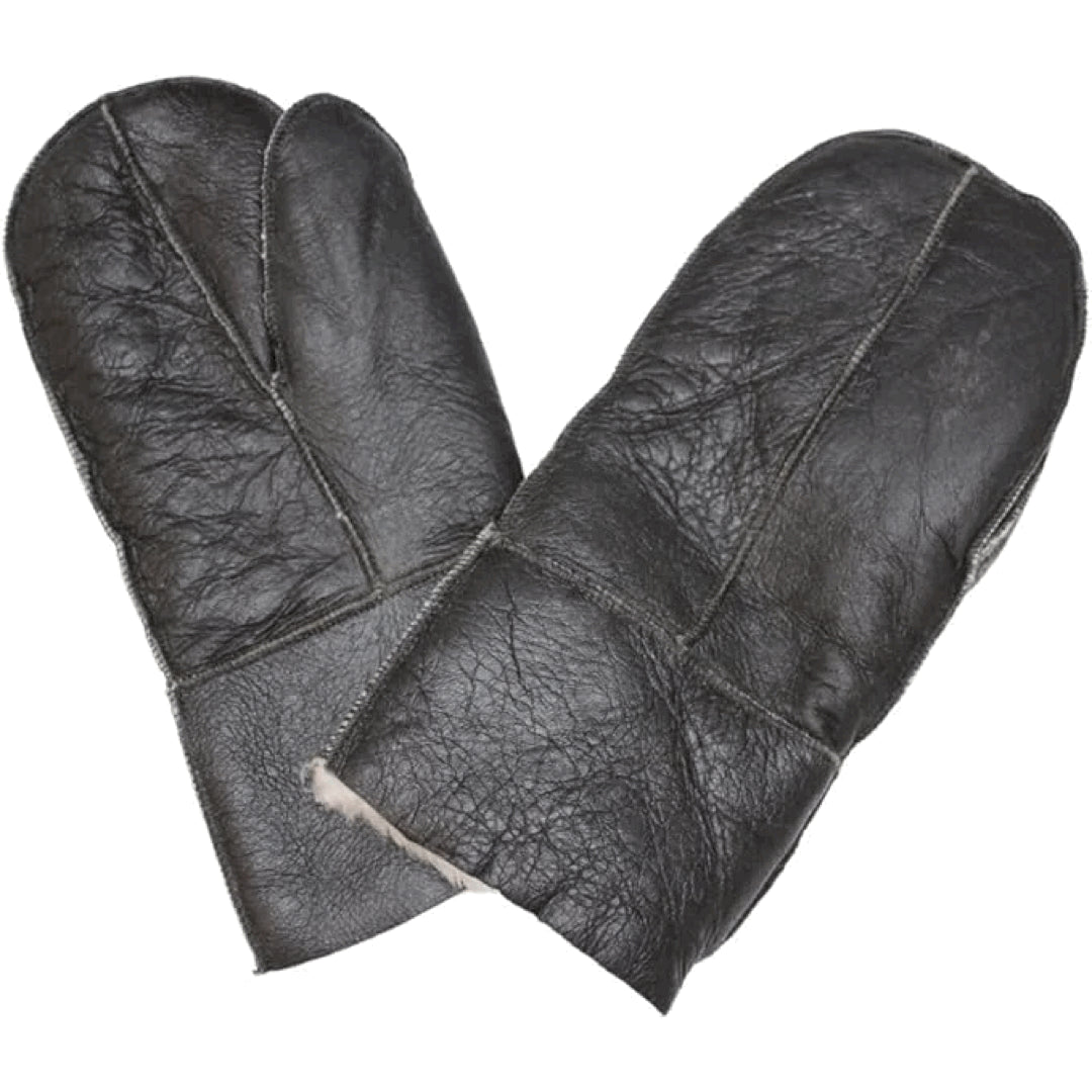 Unisex-Handschuhe aus echtem Schaffell Warm für den Winter dickes Wollfutter - Infinity Leather - 1
