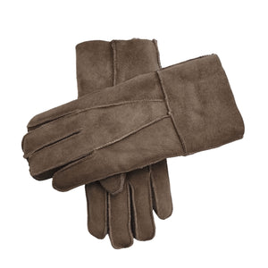 Unisex Suede Leather Shearling Wool Lined Thermal Gloves-TruClothing