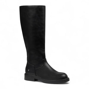 Blessing - Botas altas de mujer efecto cuero negras