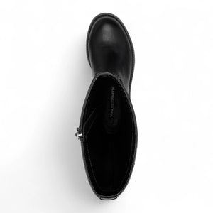 Blessing - Botas altas de mujer efecto cuero negras