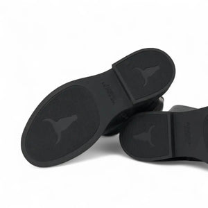 Blessing - Botas altas de mujer efecto cuero negras