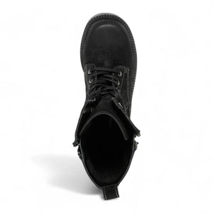 Gather - Botas de mujer ante media caña con cordones negras