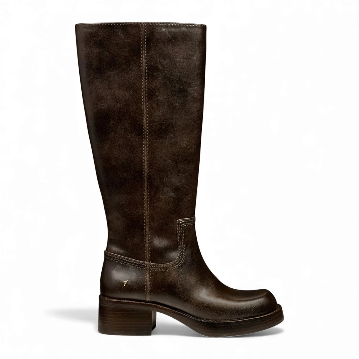 Technique - Women's Brown Faux Leather Knee-High Boots