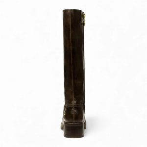 Technique - Women's Brown Faux Leather Knee-High Boots
