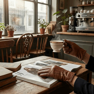 Women’s Genuine Leather Wool Lined Touchscreen Gloves-TruClothing