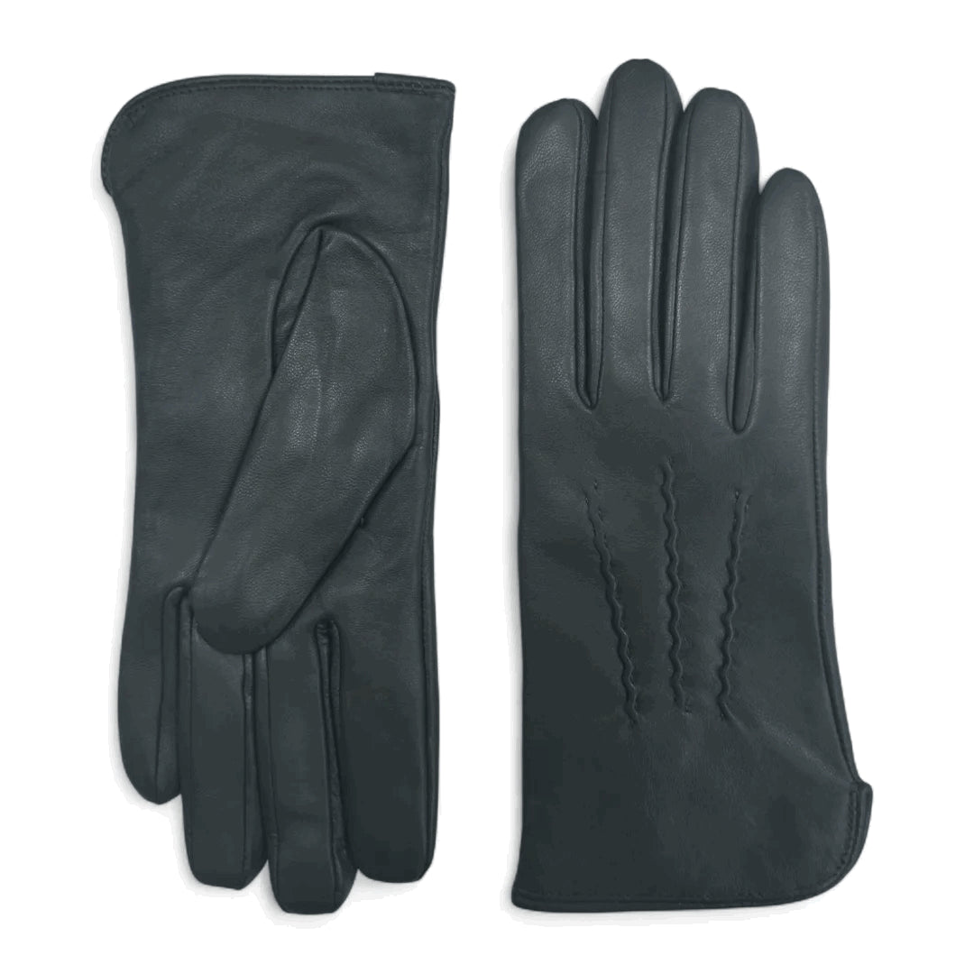 Women’s Genuine Leather Wool Lined Touchscreen Gloves-TruClothing