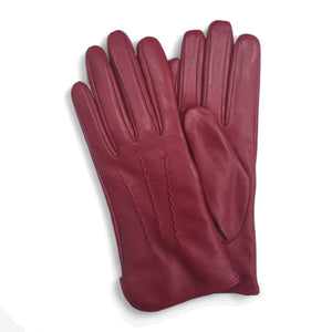 Women’s Genuine Leather Wool Lined Touchscreen Gloves-TruClothing