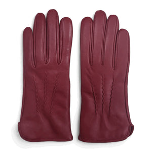 Women’s Genuine Leather Wool Lined Touchscreen Gloves-TruClothing