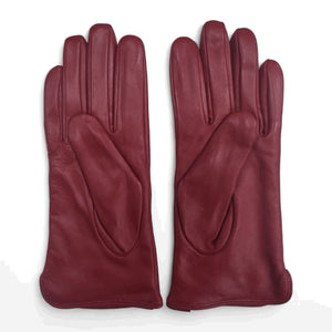 Women’s Genuine Leather Wool Lined Touchscreen Gloves-TruClothing