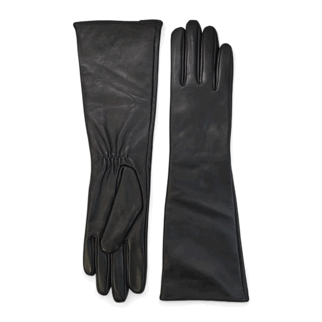 Women’s Genuine Sheepskin Leather Elbow Length Gloves-TruClothing
